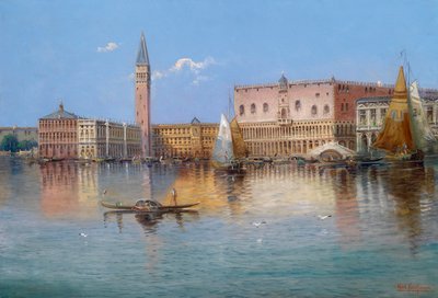 Partie aus Venedig, Acqua Alta auf der Piazza San Marco tekijältä Karl Kaufmann